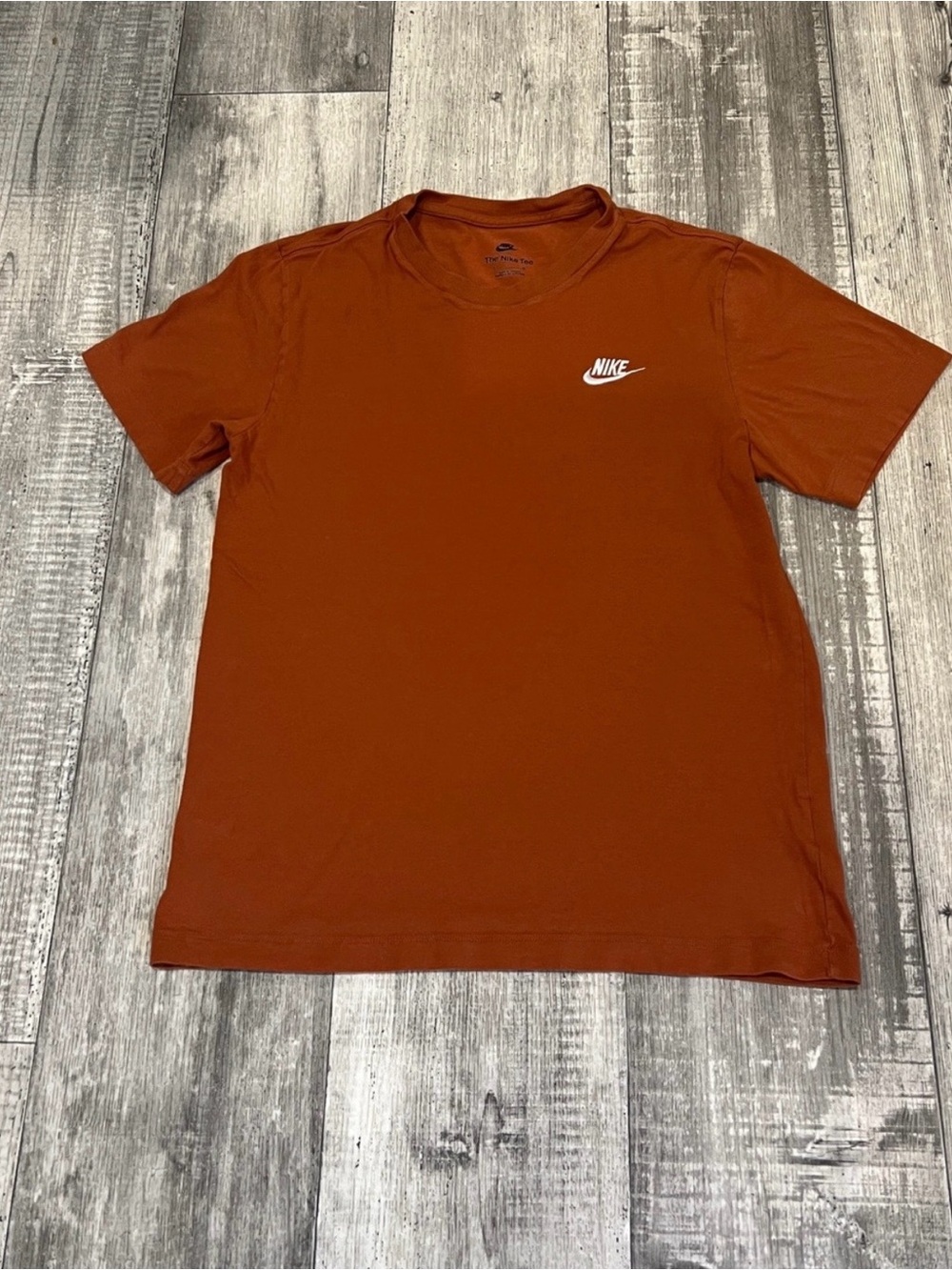 Nike Men's Short-Sleeve Crew T-Shirt - Rust Orange Size Small